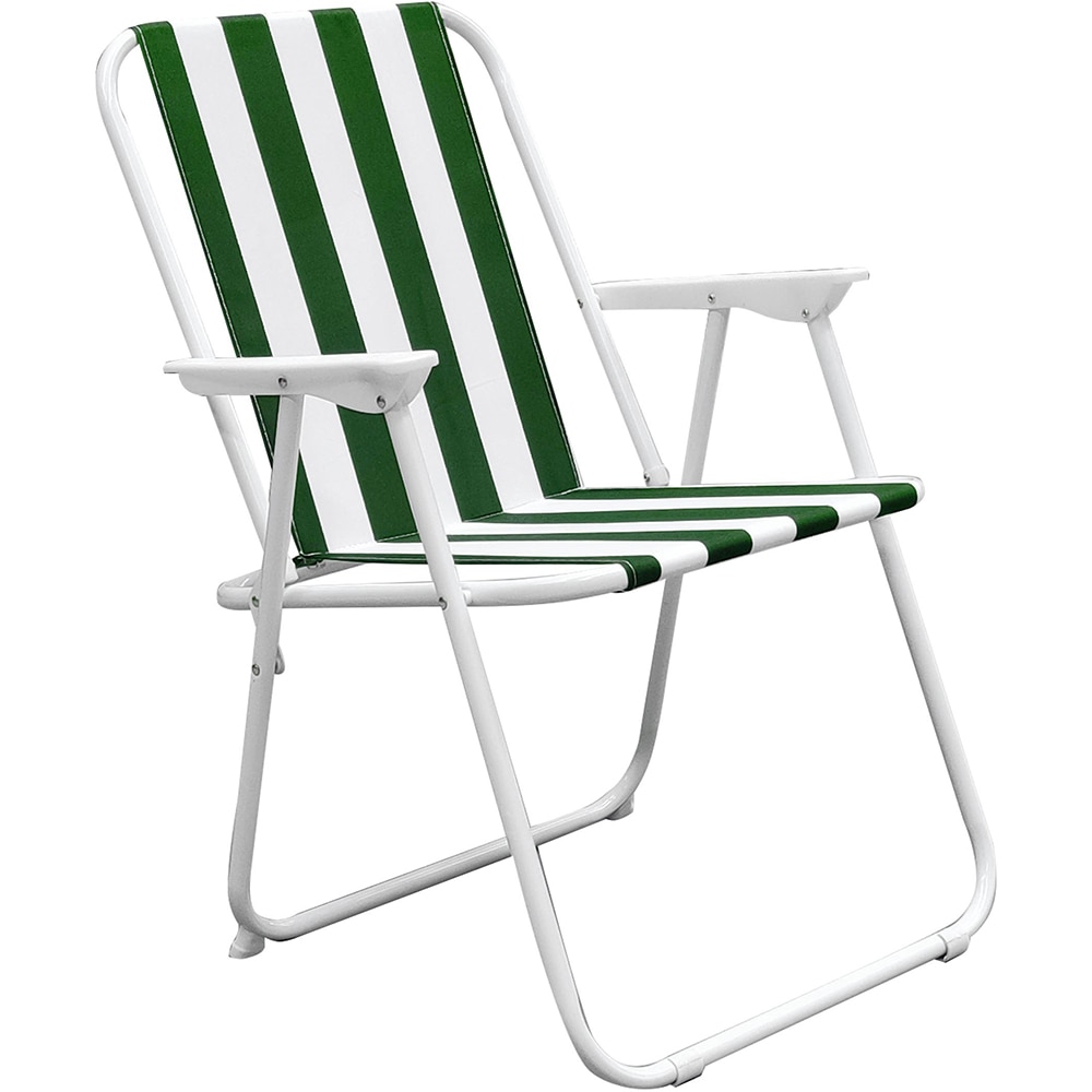 Scaun gradina si camping Ucamp, metalic, pliabil, 53 x 60 x 74 cm, alb