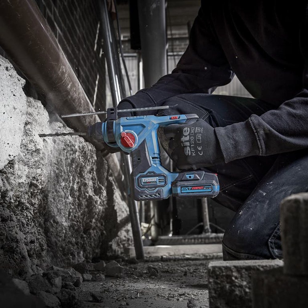 Ciocan rotopercutor Erbauer ERH12-Li, 12V, 1.1J, SDS Plus, 1100rpm