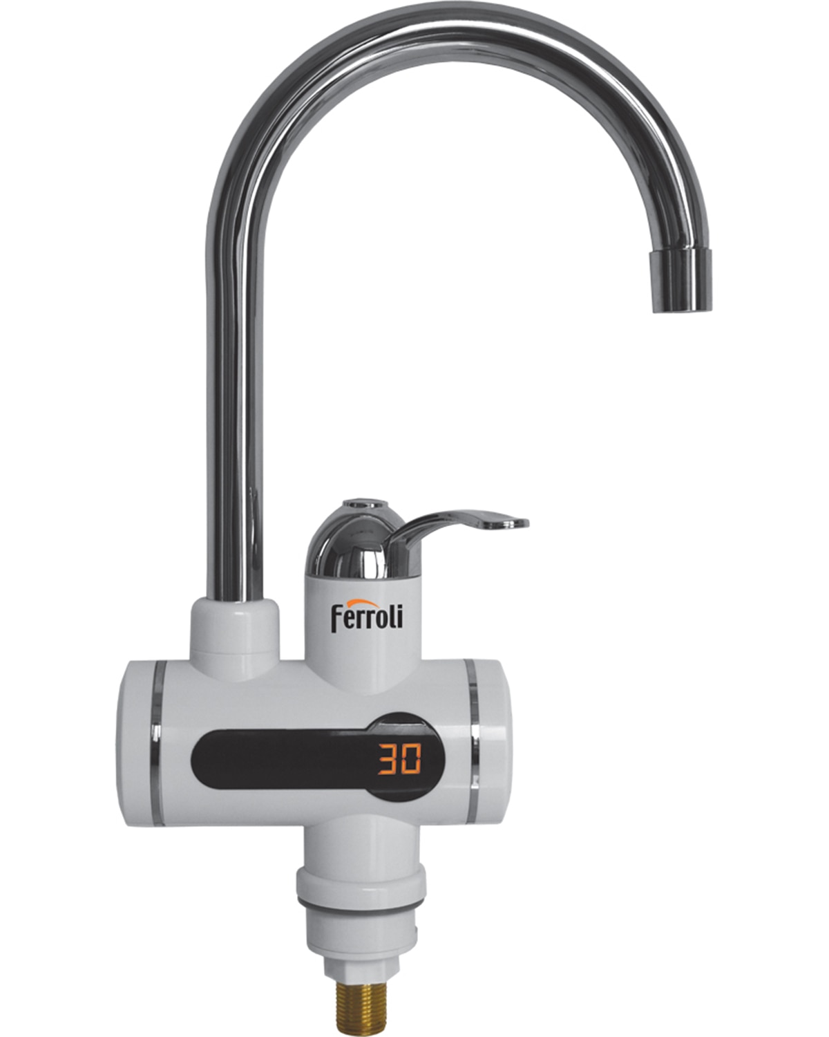 Robinet electric pentru apa calda instant, afisaj Led, 11 x 27 x 33 cm  Ferroli