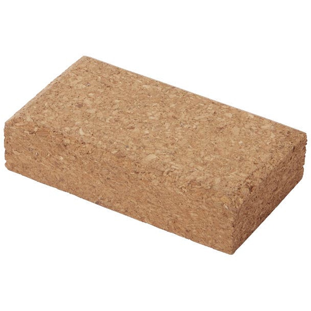 Bloc de slefuire, pluta, 10.5 cm, galben