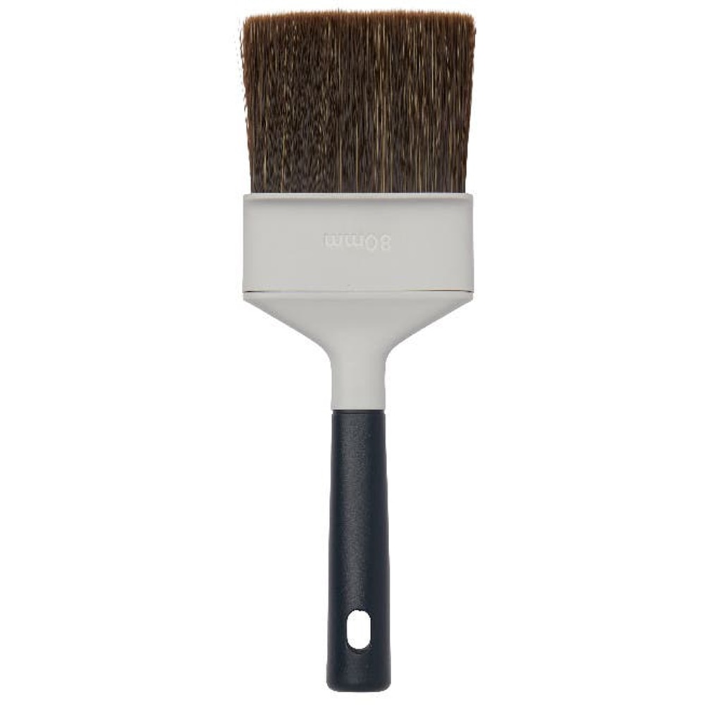 Pensula lata pentru lemn GOODHOME, 8cm, negru