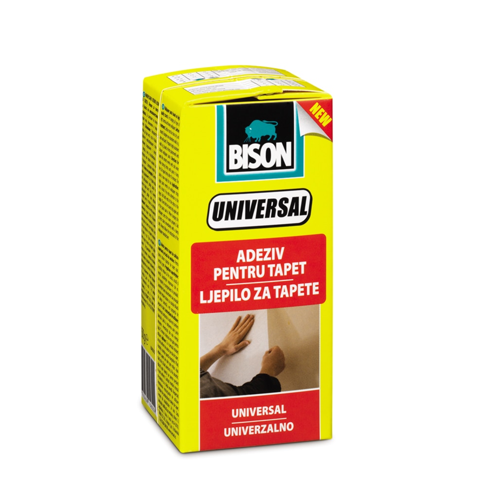 Adeziv pentru tapet universal, transparent, 150 g • Bison