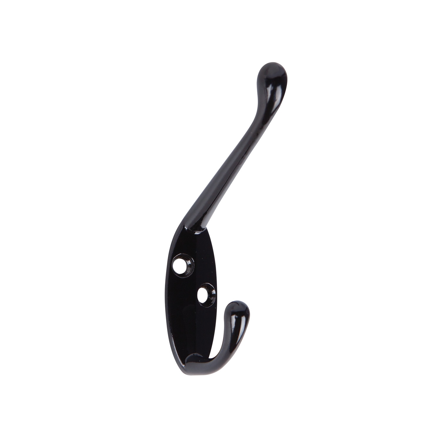 Cuier metalic doua carlige, negru