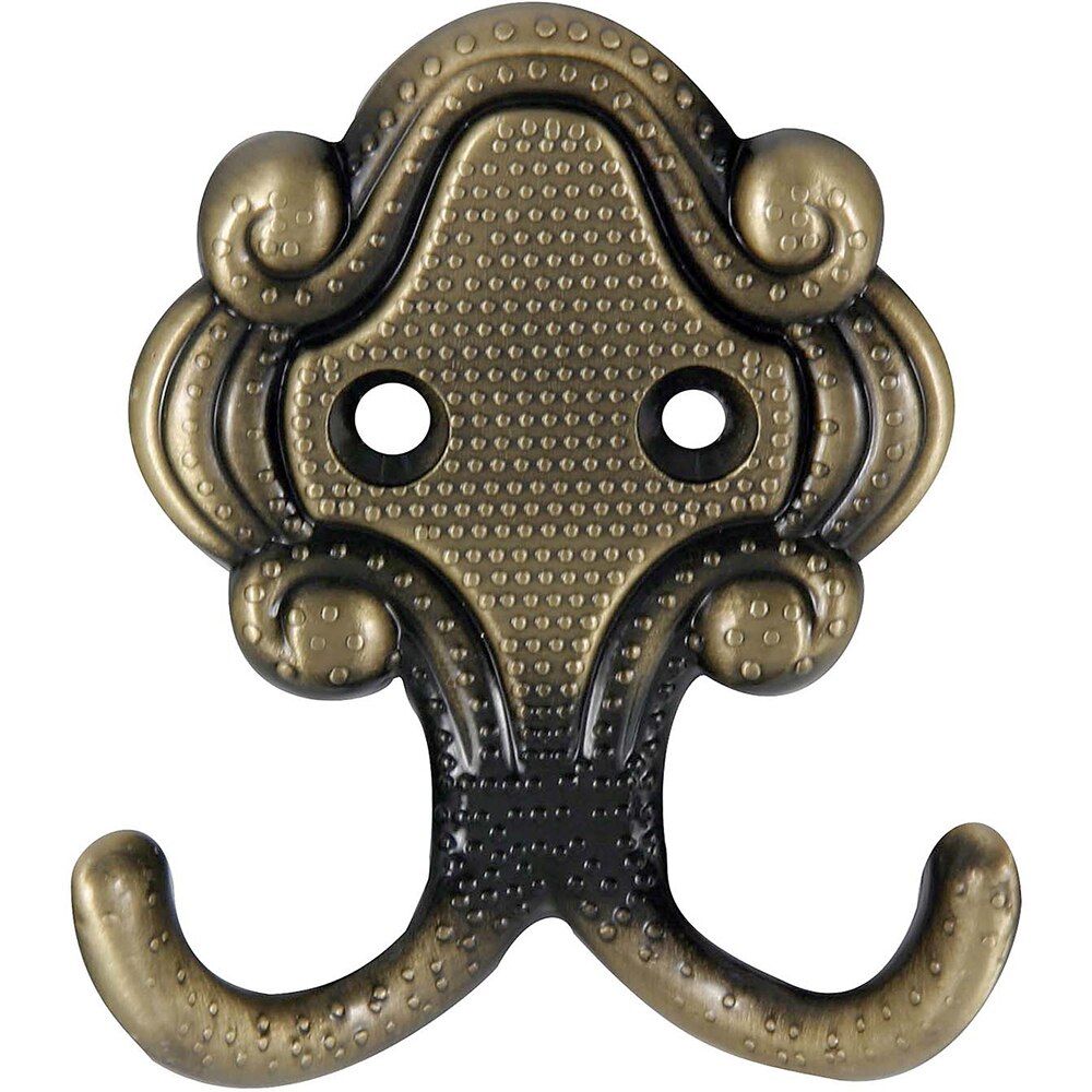 Cuier perete si mobilier, 2 agatatori, metal, bronz