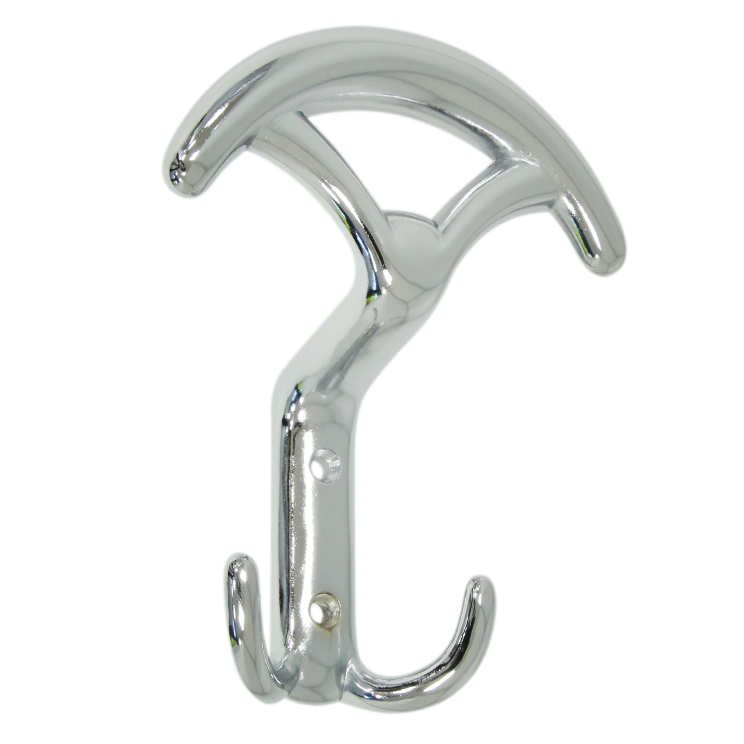 Cuier metalic doua carlige, lucios