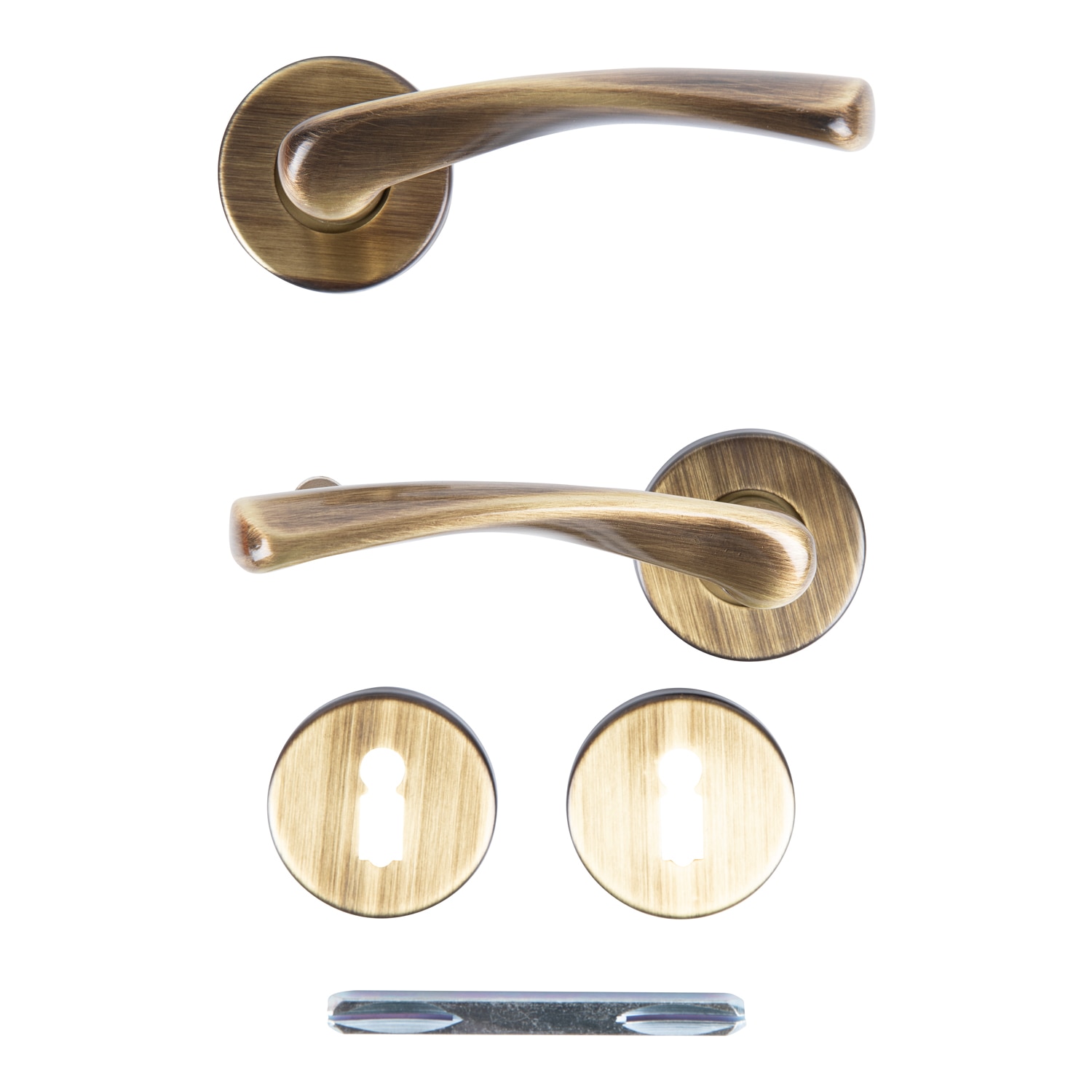 Maner usa, rozeta 50 mm, cheie, grafiat  Carina