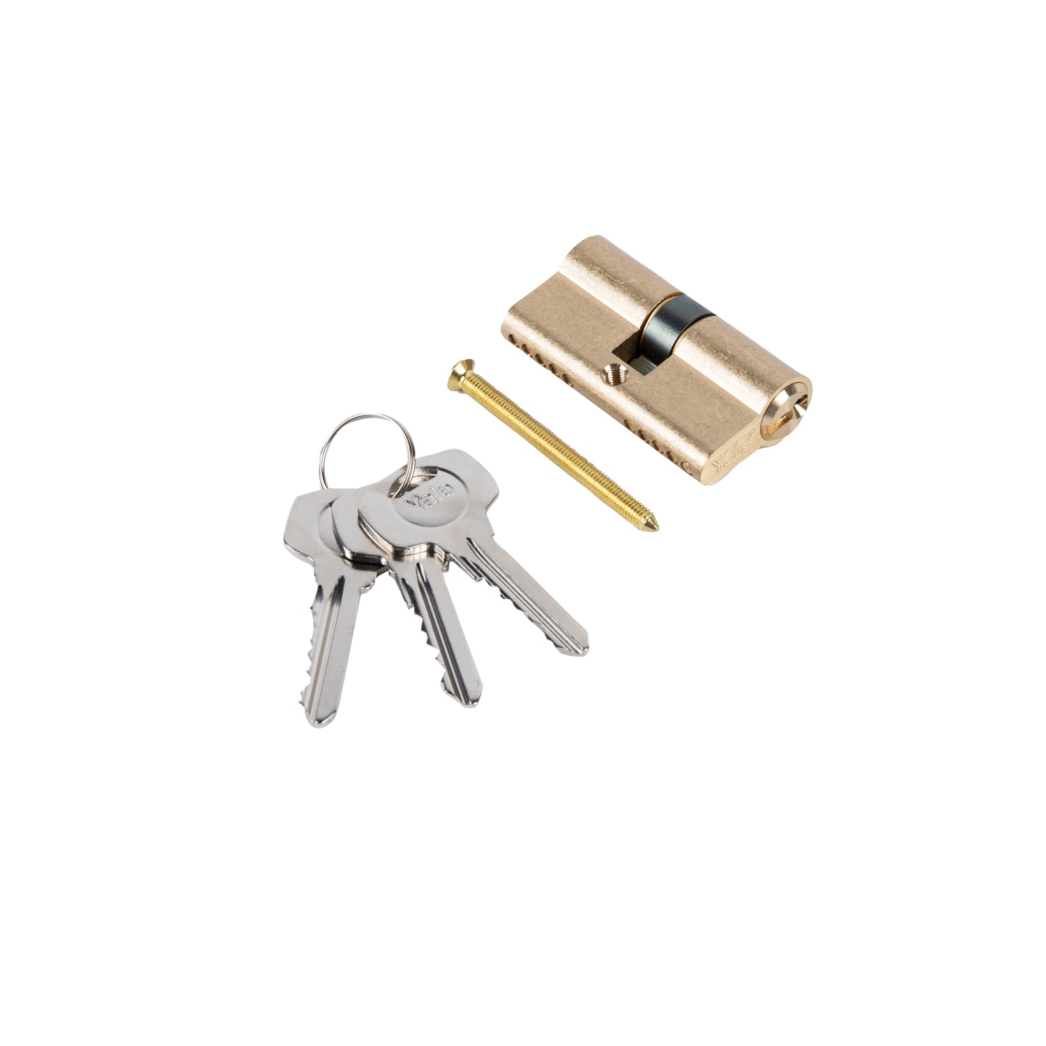 Cilindru siguranta, alama, finisaj alama, natur, 3 chei cu frezare, 30 x 30 mm  Yale