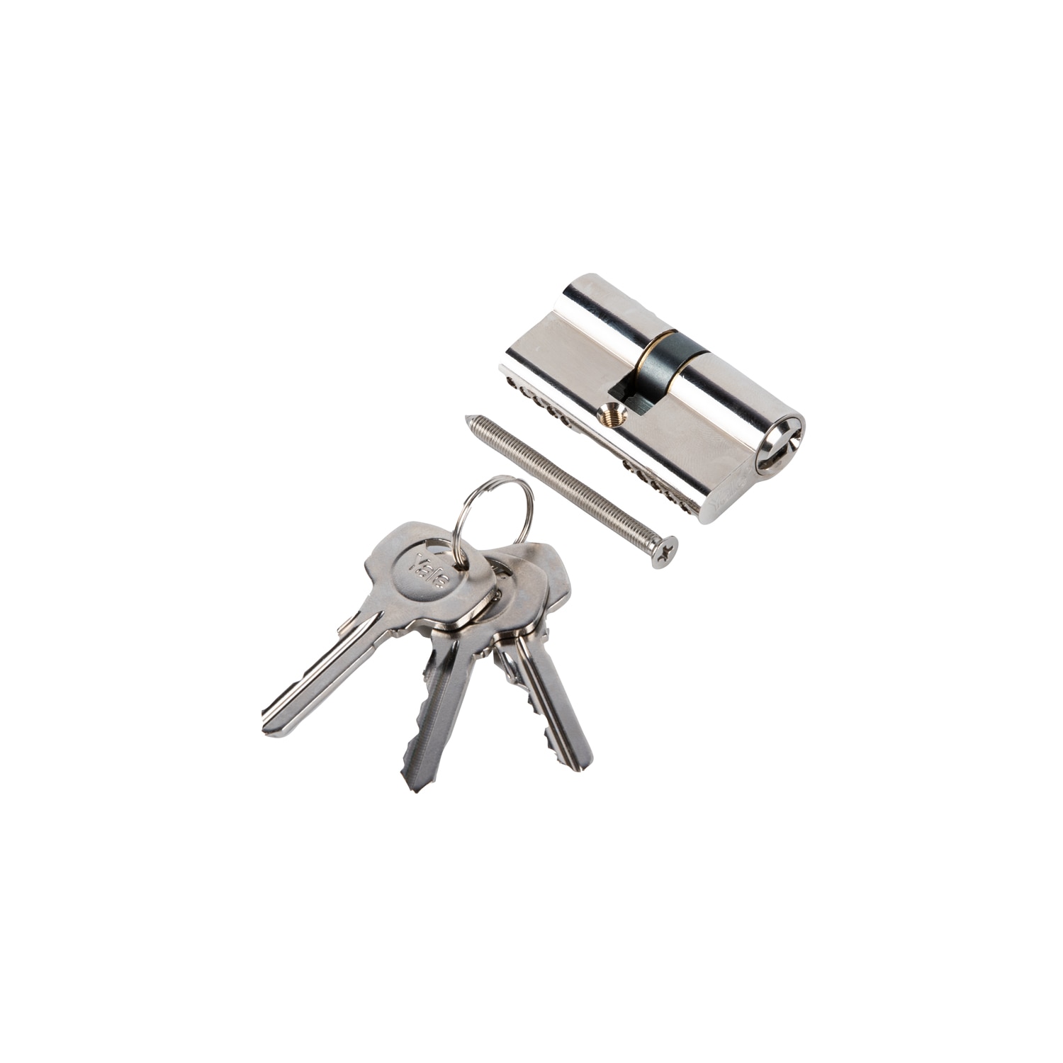 Cilindru siguranta, alama, finisaj nichelat, 3 chei cu frezare, 30 x 30 mm  Yale