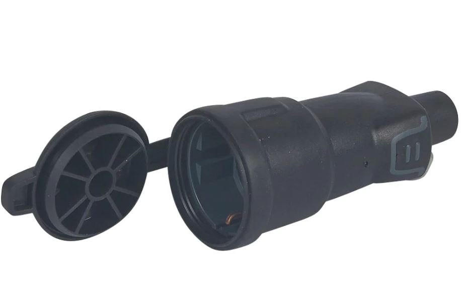 Helium Priza Cauciucata cu Capac, IP44