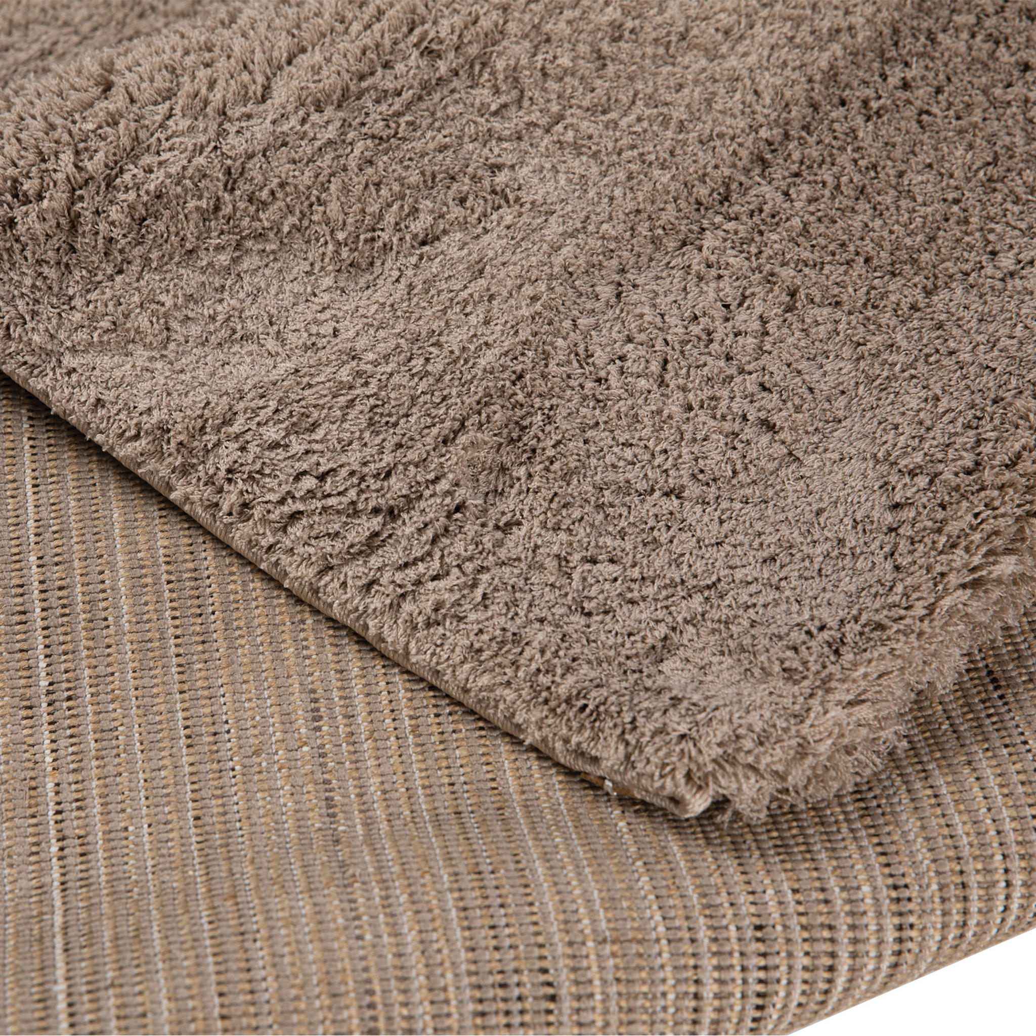 Covor living, bej, bumbac, 80 x 150 cm • Shaggy