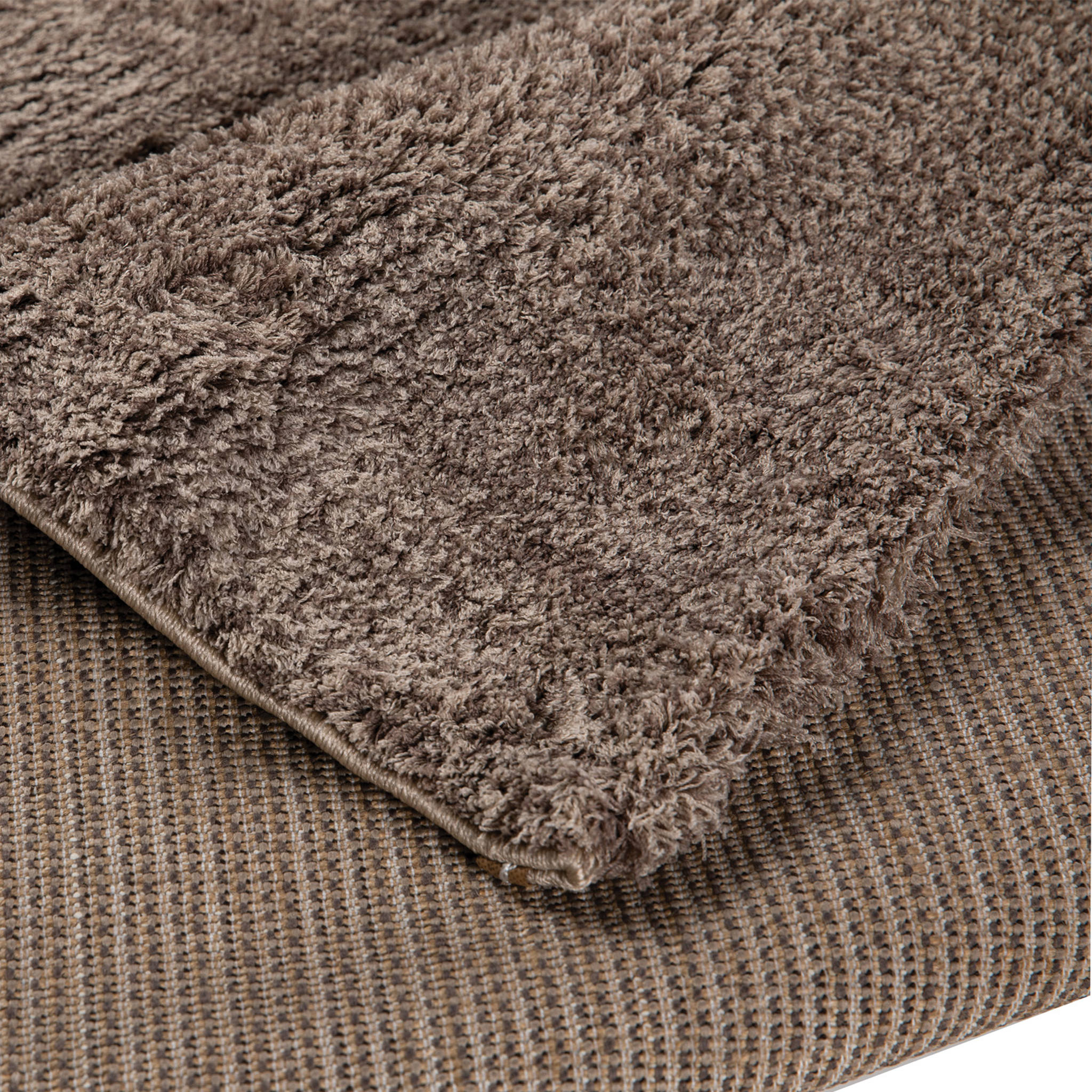 Covor living, bej, bumbac, 80 x 150 cm • Shaggy