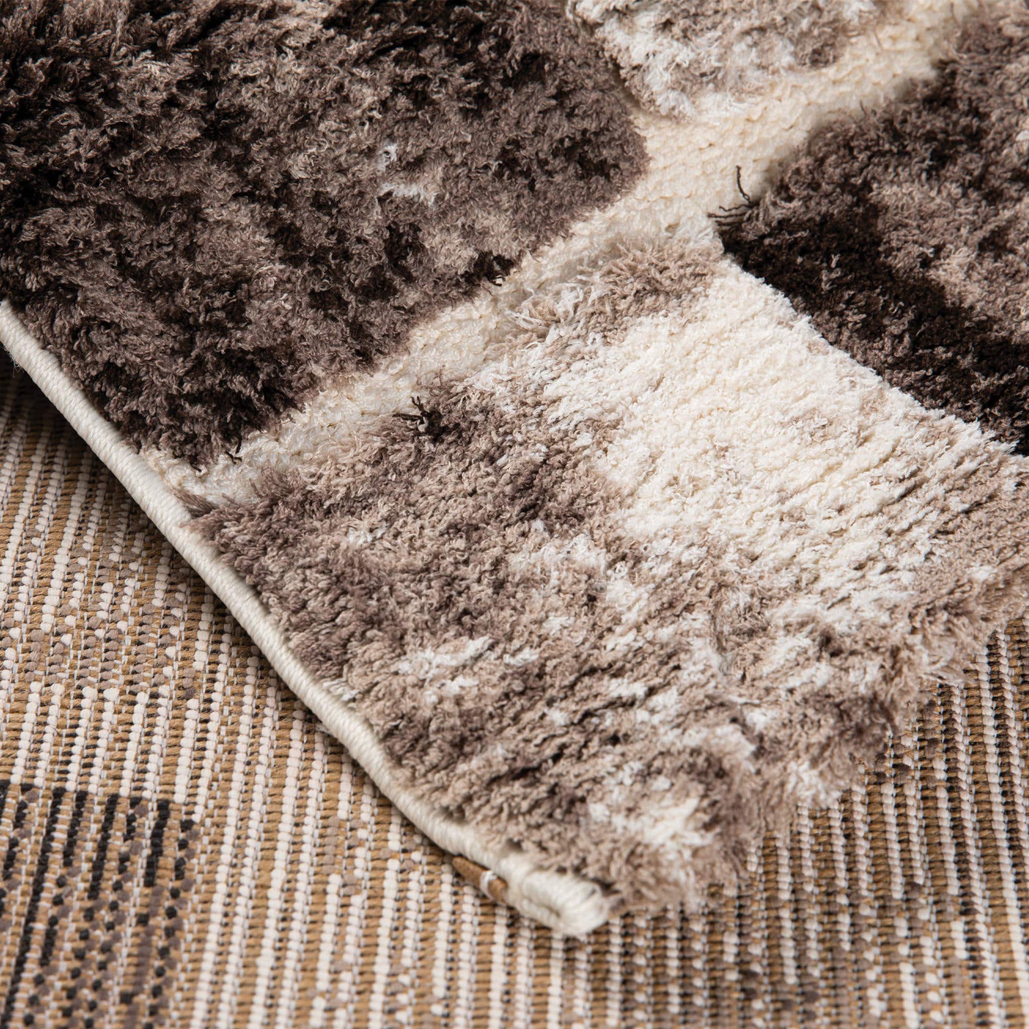 Covor living Messi, alb, polipropilena, 80 x 150 cm