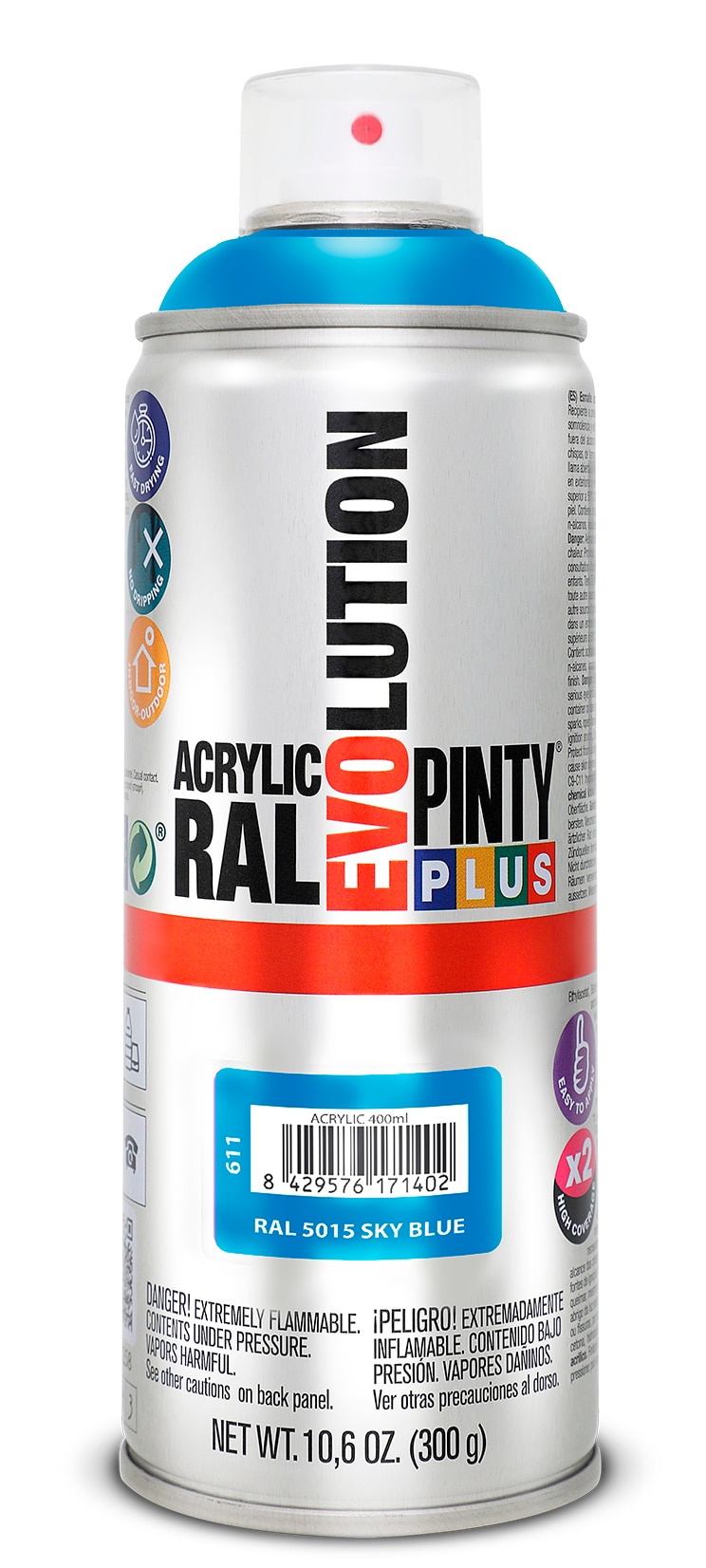 Spray vopsea PINTYPLUS Evolution, albastru cer, RAL 5015, 400 ml