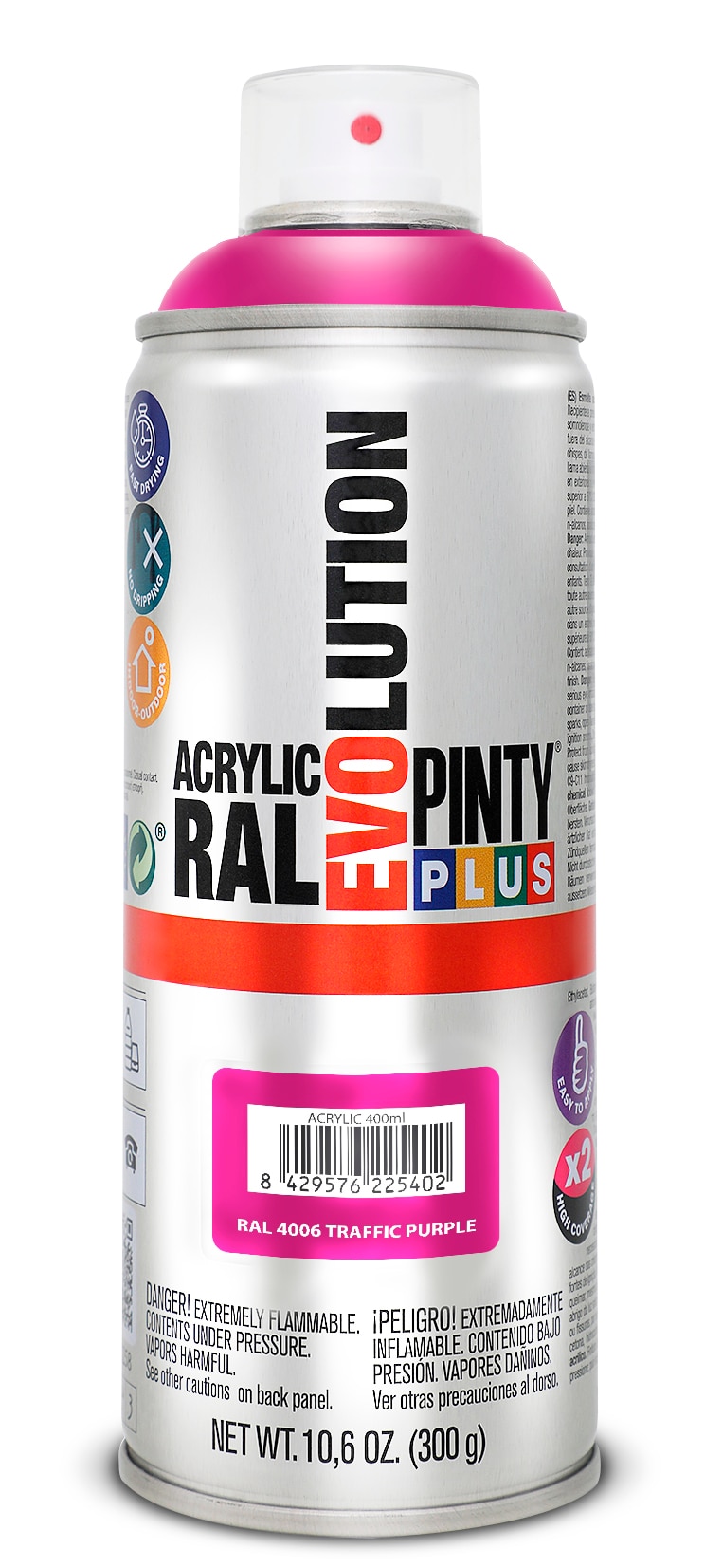 Spray vopsea PINTYPLUS Evolution, violet, RAL 4006, 400 ml