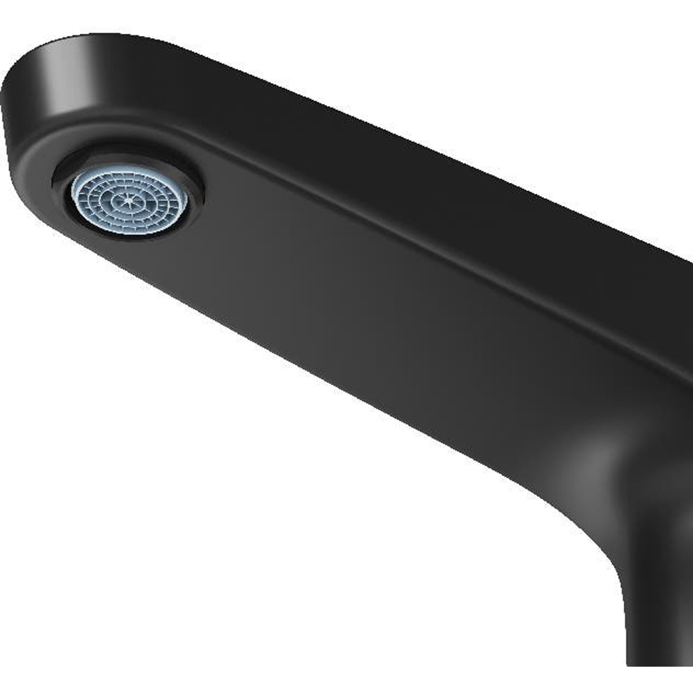 Baterie lavoar GOODHOME Cavally, pipa inalta, alama, negru