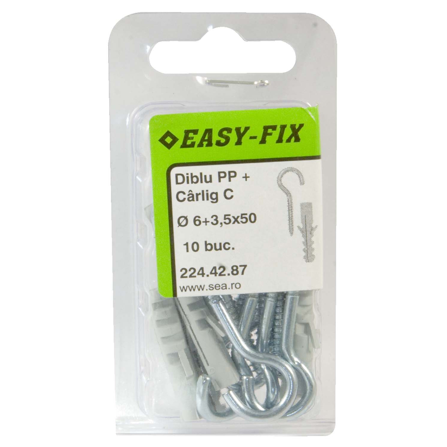 Diblu pp 6.0 cu carlig c 3.5x50 10