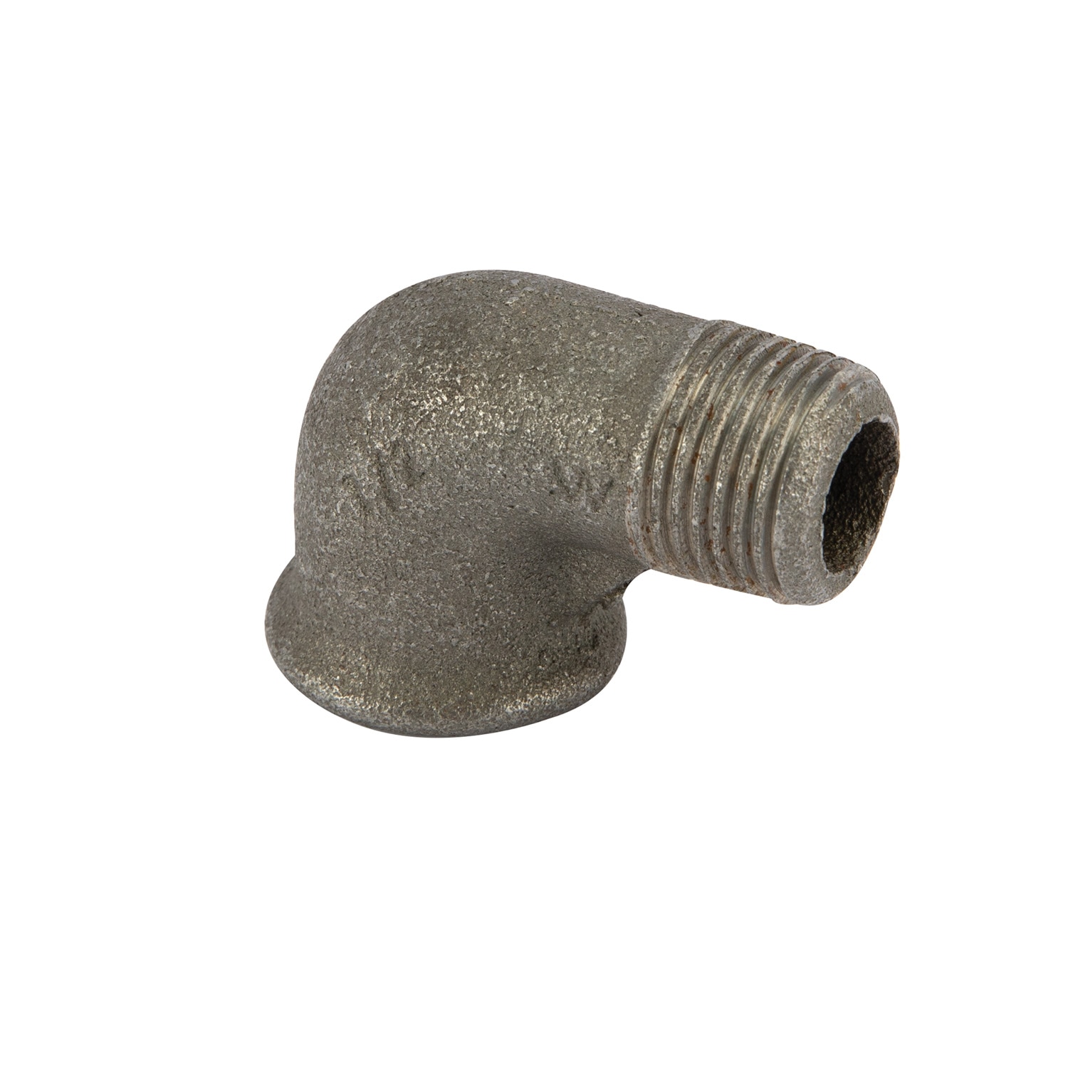 Cot fonta maleabila, negru, 90 grade, racord 1/2, filet exterior