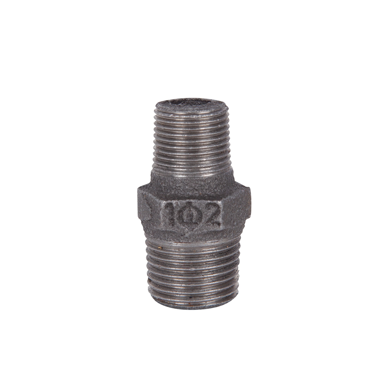 Niplu redus negru, racord 1/2 x 3/8