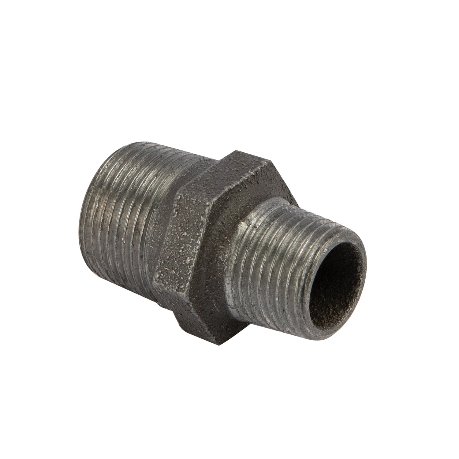 Niplu redus negru, racord 3/4 x 1/2