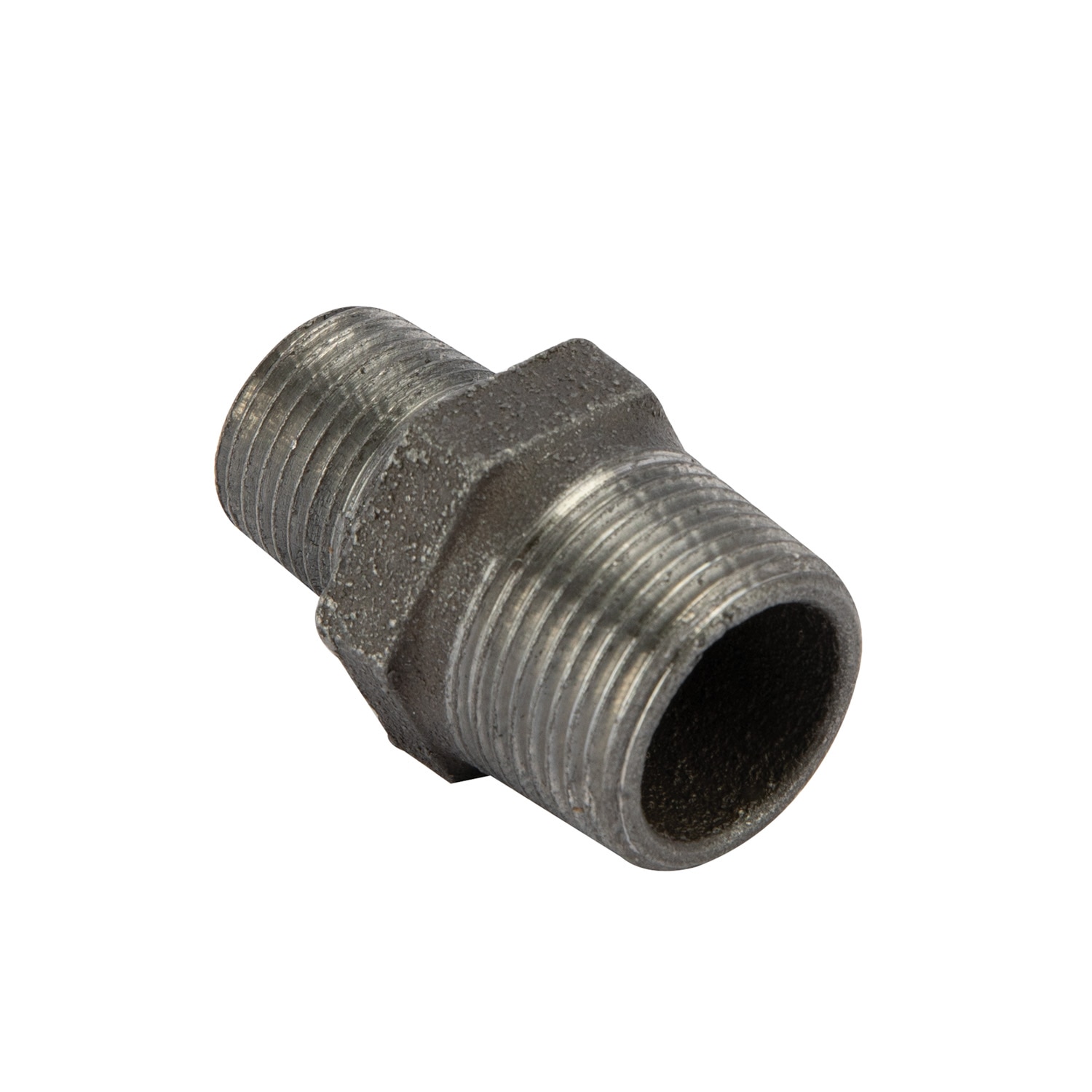 Niplu redus negru, racord 3/4 x 1/2