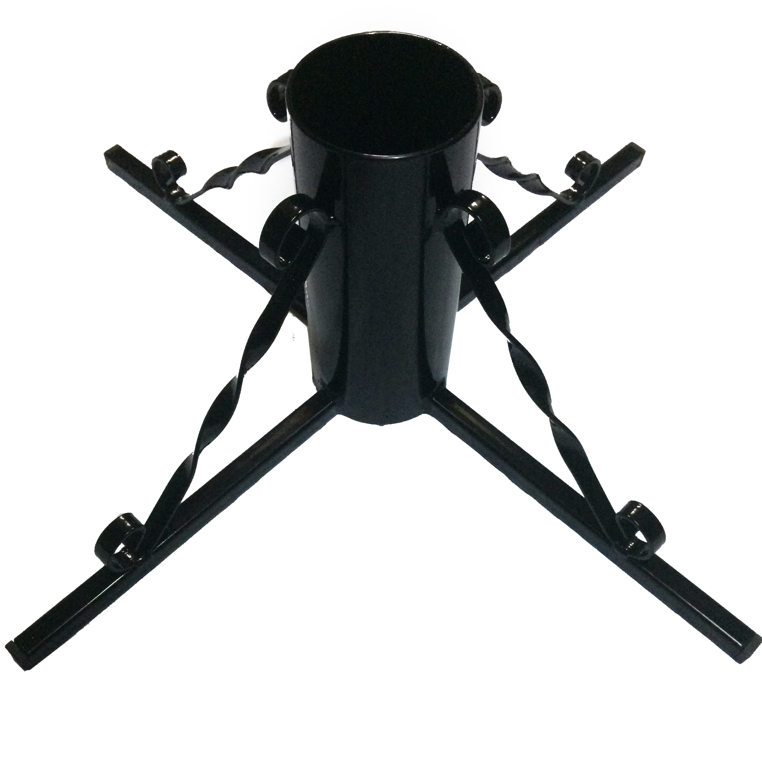 Suport pentru brad, D9 cm, metal, negru