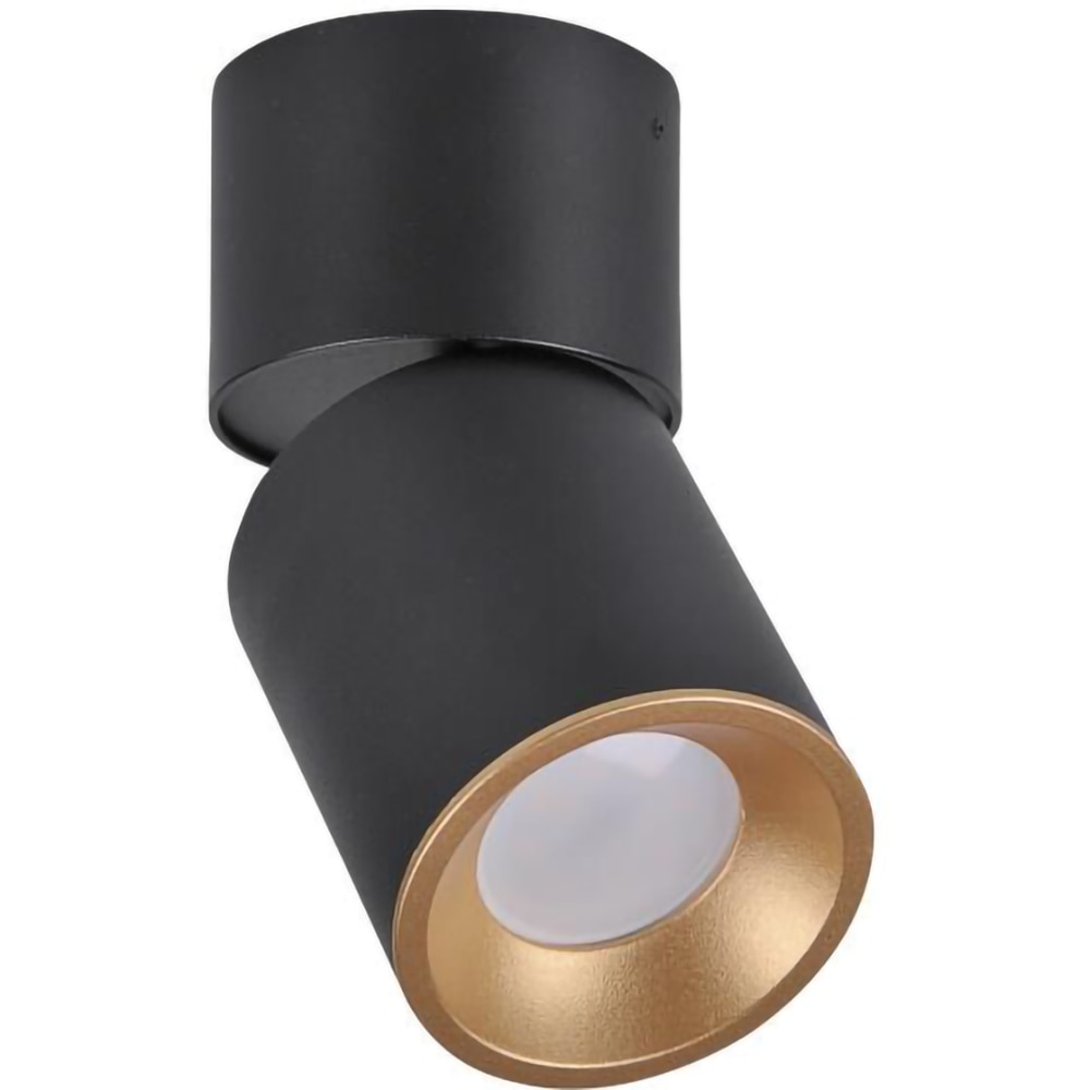 Spot LED POLUX Astra 314048, GU10, 5.5W, negru-auriu