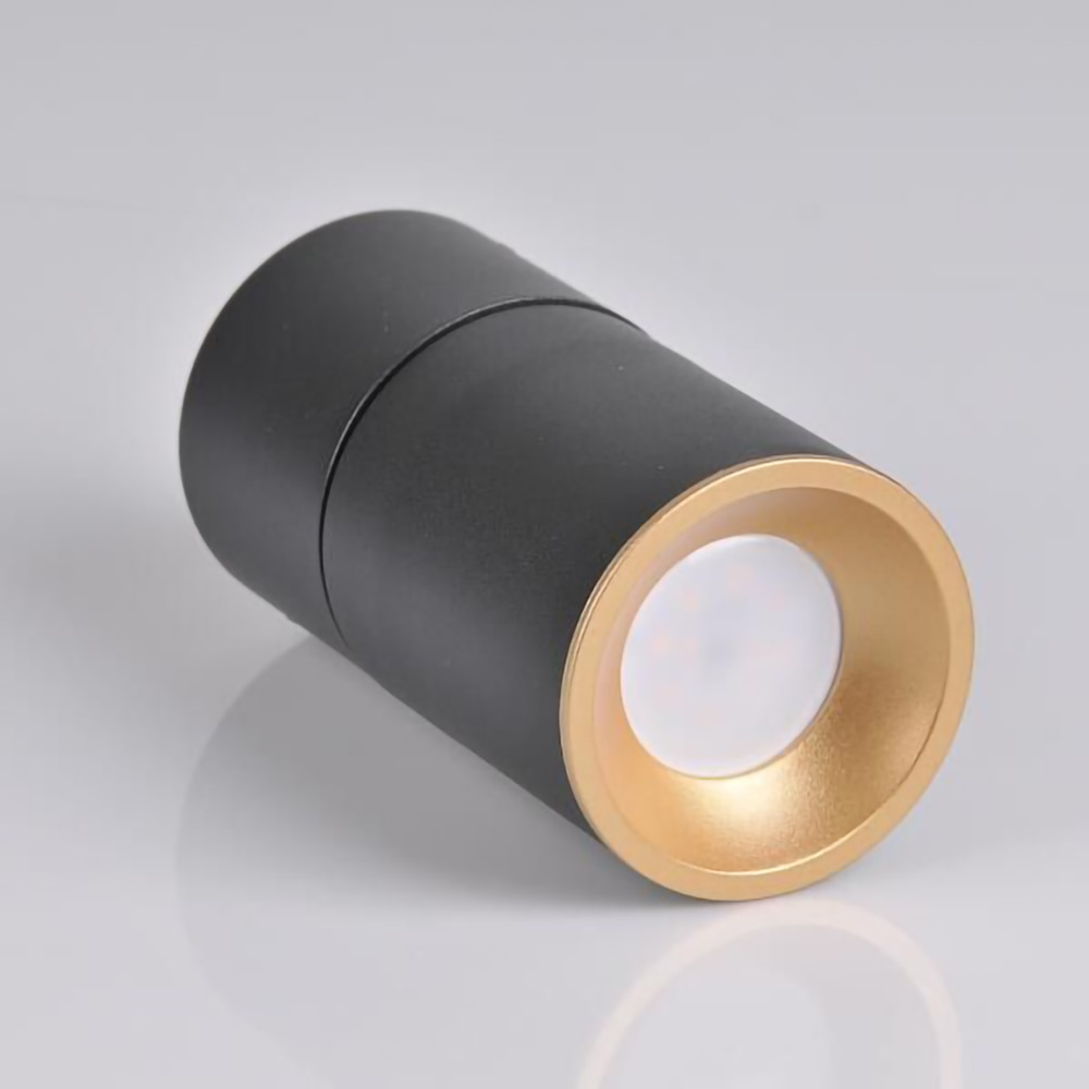 Spot LED POLUX Astra 314048, GU10, 5.5W, negru-auriu