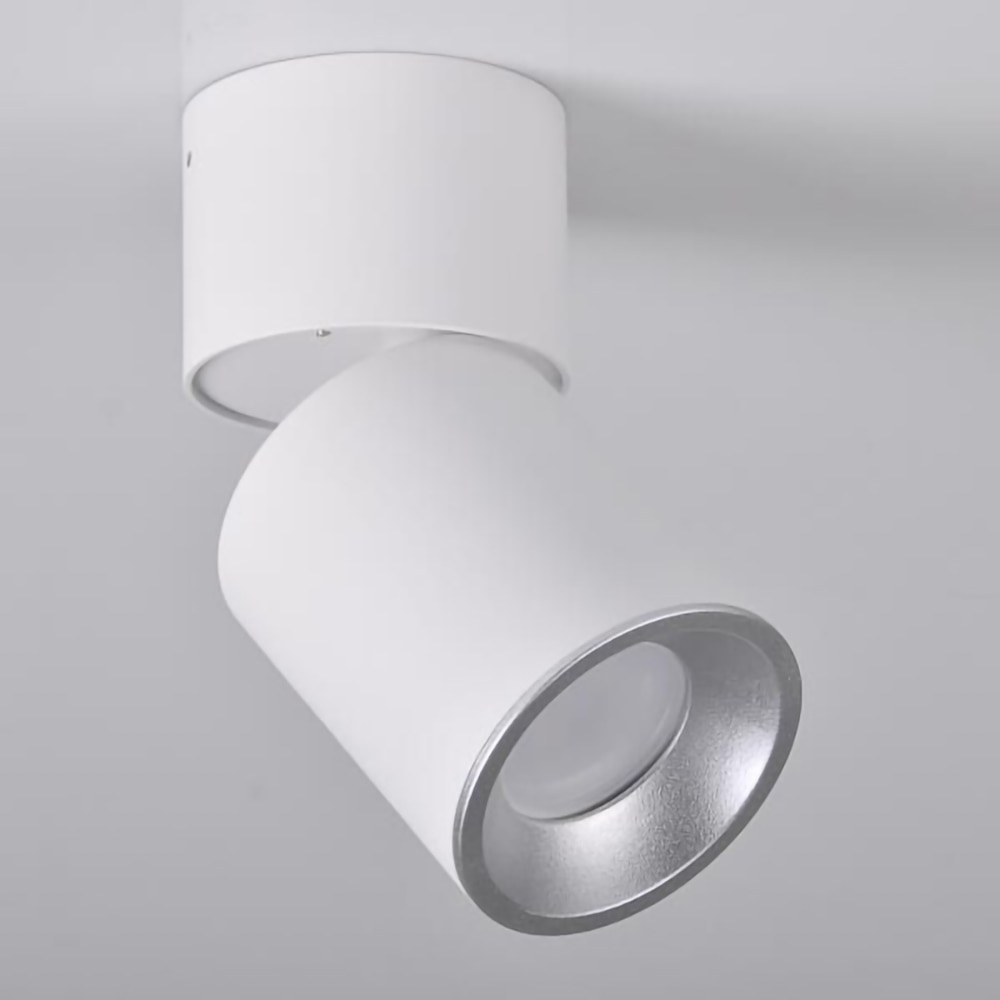 Spot LED POLUX Astra 314031, GU10, 5.5W, alb-argintiu