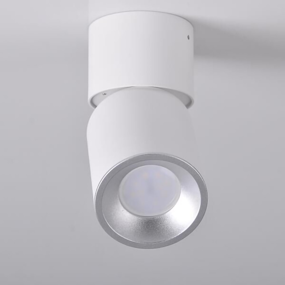 Spot LED POLUX Astra 314031, GU10, 5.5W, alb-argintiu