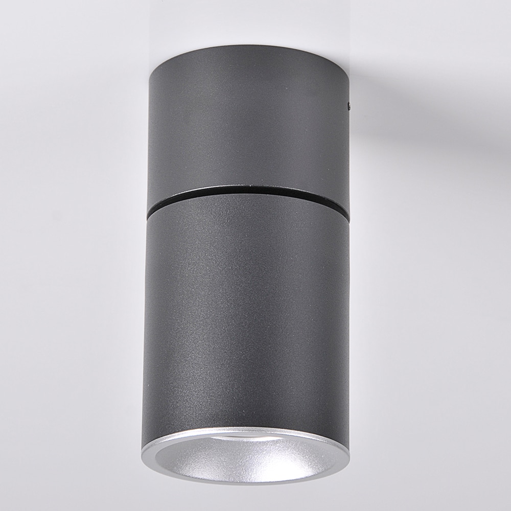 Spot LED POLUX Astra 314055, GU10, 5.5W, negru-argintiu