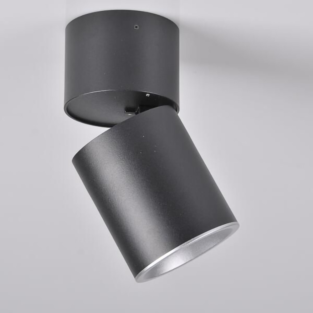 Spot LED POLUX Astra 314055, GU10, 5.5W, negru-argintiu