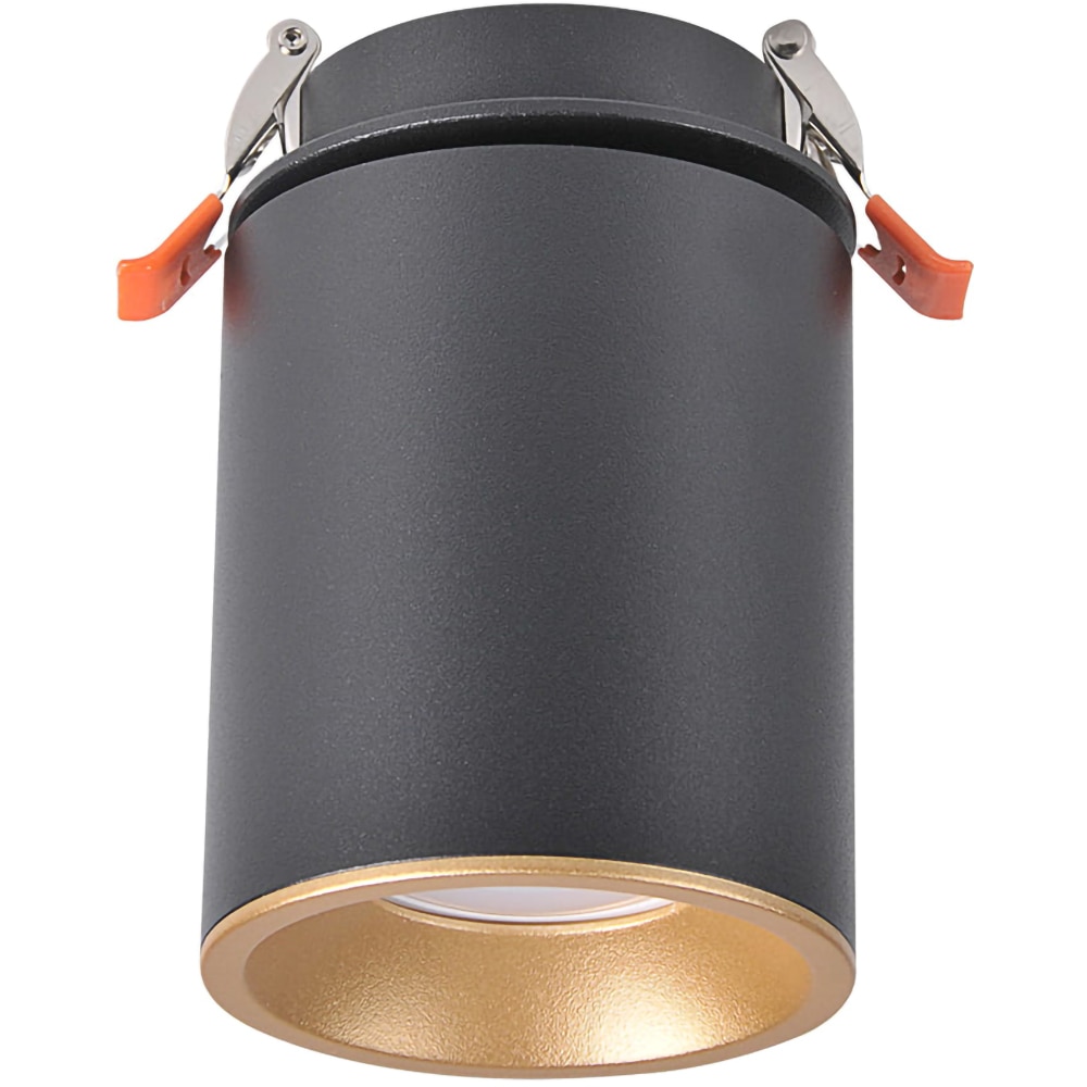 Spot LED POLUX Pallas 314123, GU10, 5.5W, negru-auriu