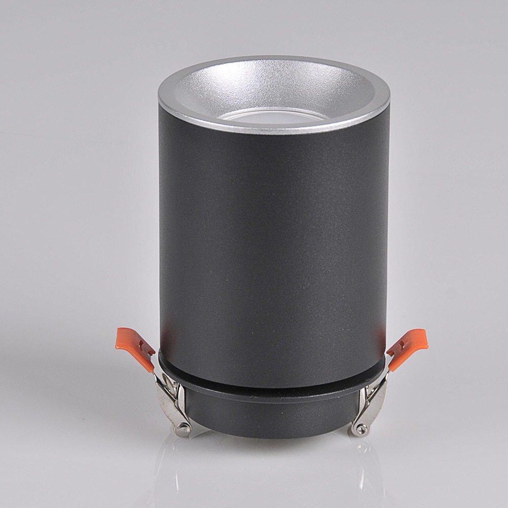 Spot LED POLUX Pallas 314130, GU10, 5.5W, negru-argintiu