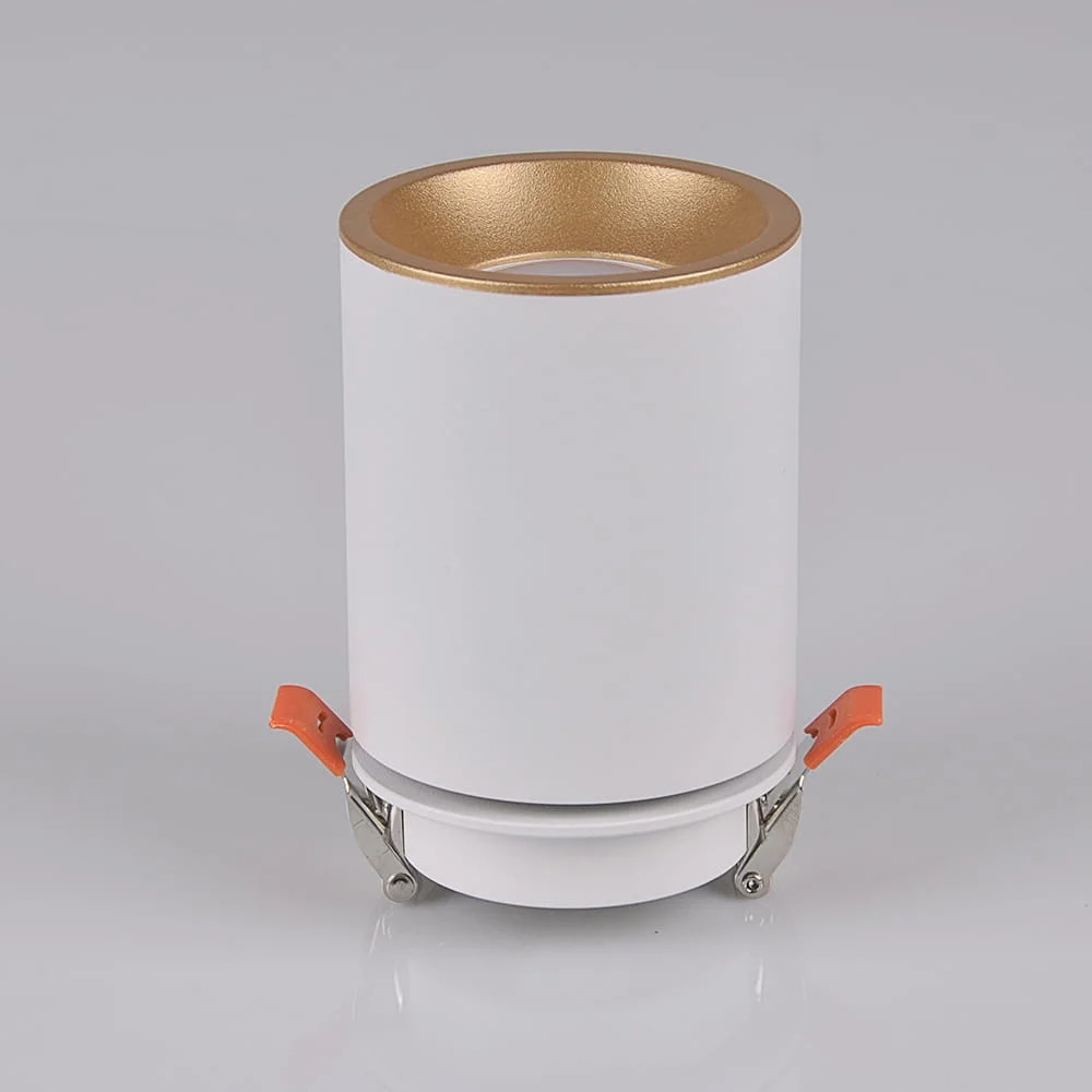 Spot LED POLUX Pallas 314109, GU10, 5.5W, alb-auriu