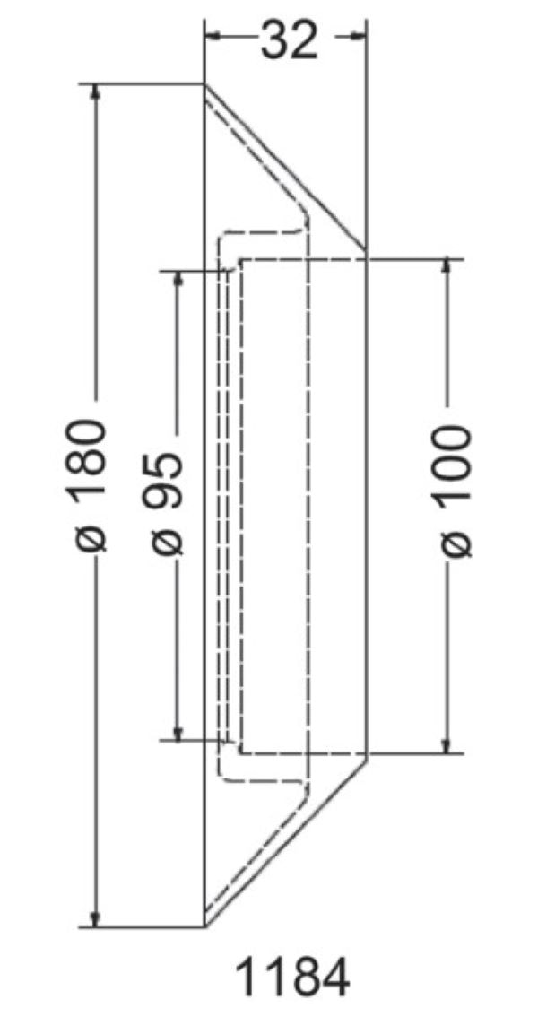 Inel mascare tubulatura evacuare,  ? 100 mm  Regulus