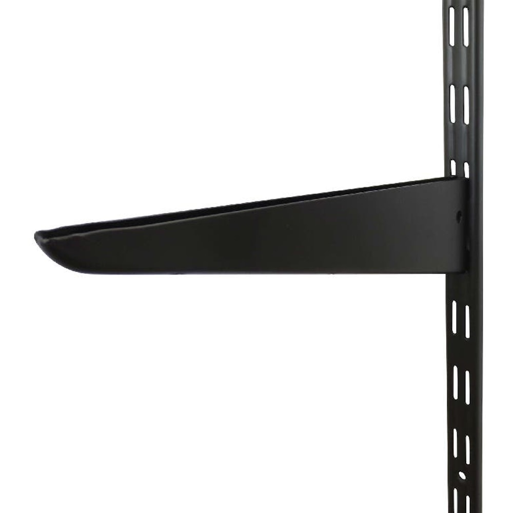 Vergea verticala cu fante duble FORM, 200 cm, negru mat