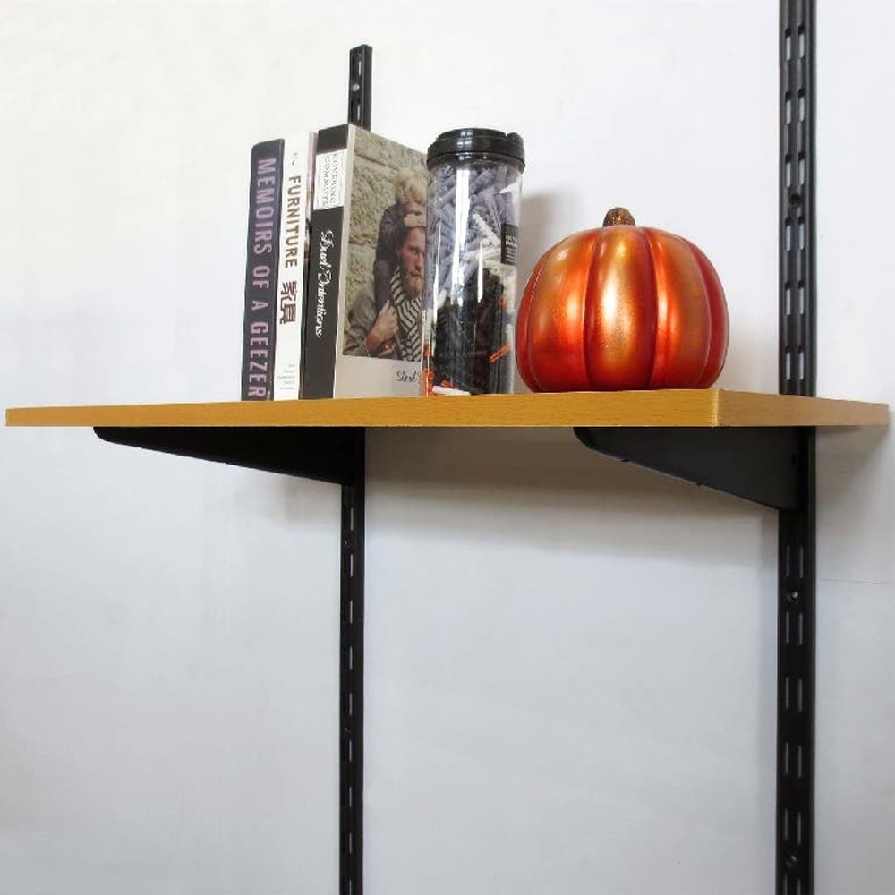 Vergea verticala cu fante duble FORM, 200 cm, negru mat