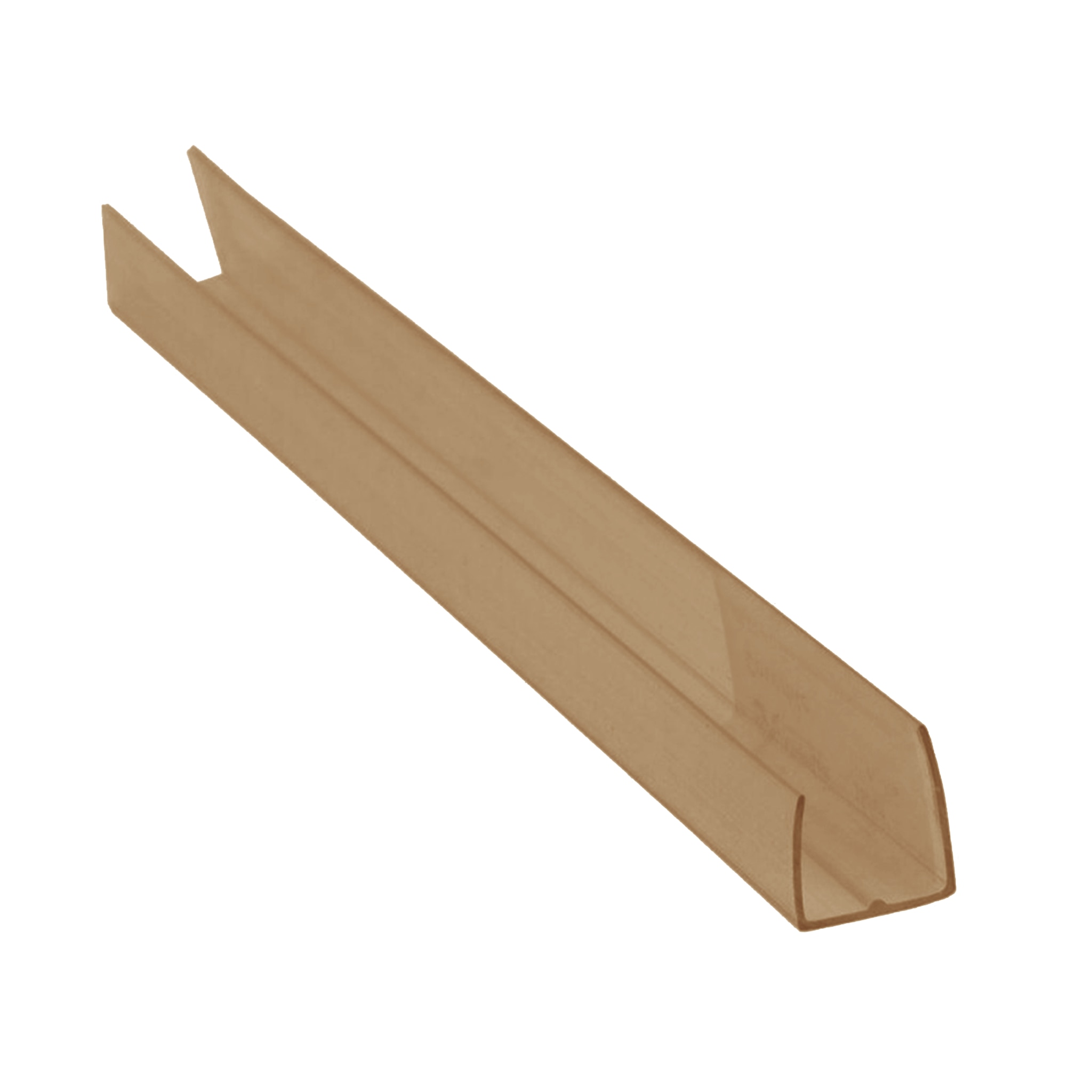 Profil policarbonat 8 mm, LPU Bronz, 210 cm