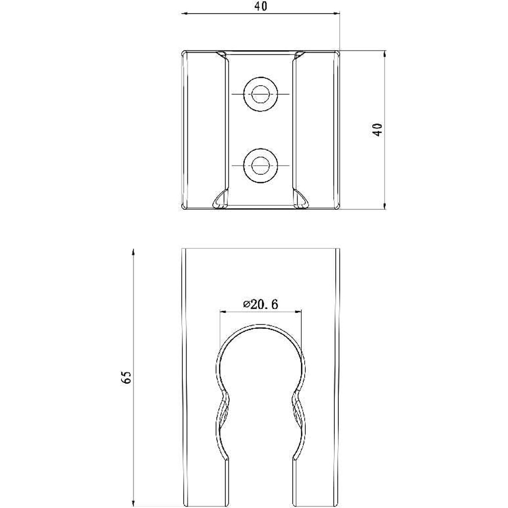 Suport para dus GOODHOME Cavally, 4 cm, plastic, negru