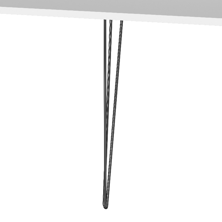 Picior metalic, negru, pentru blat, 89 cm