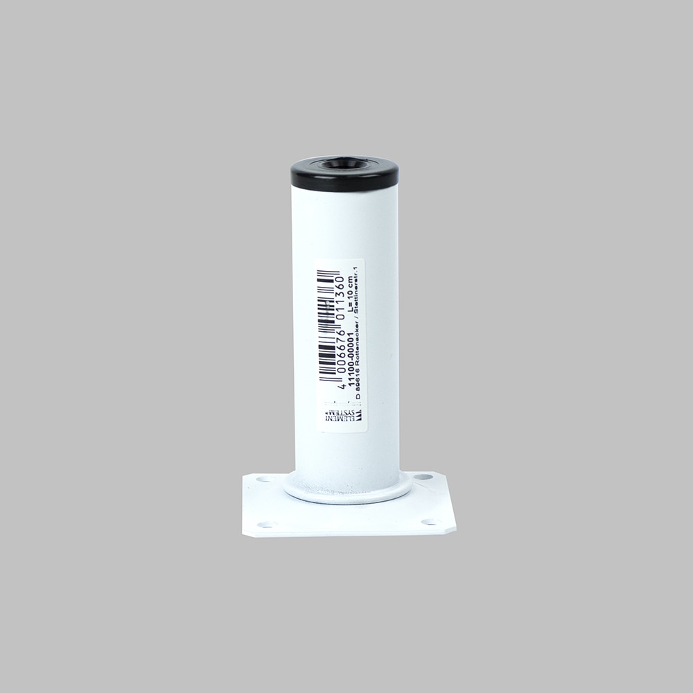 Picior rotund d30 h100 alb