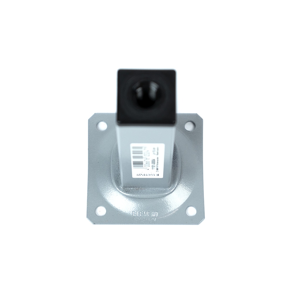 Picior patrat 25x25 h100 argintiu