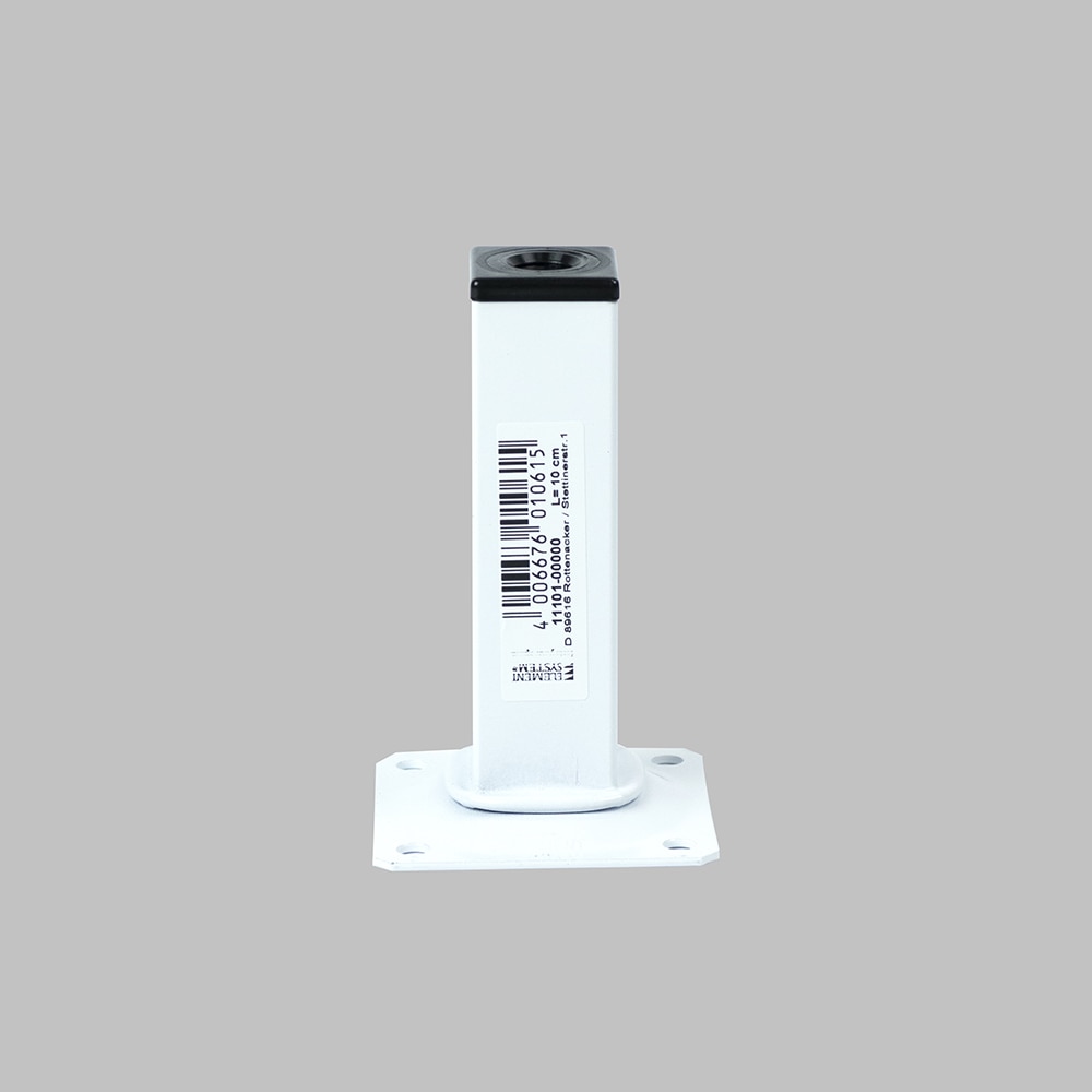 Picior patrat 25x25 h100 alb