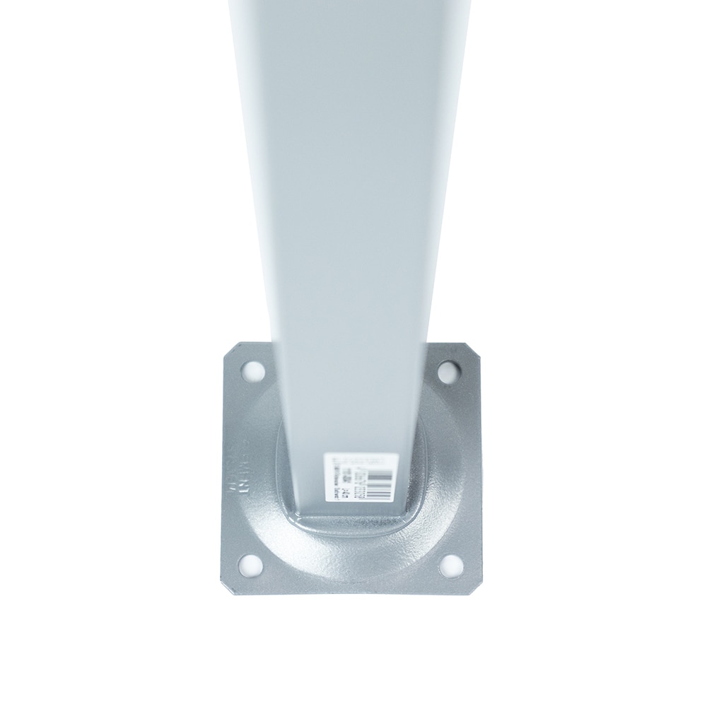 Picior patrat 25x25 h400 argintiu