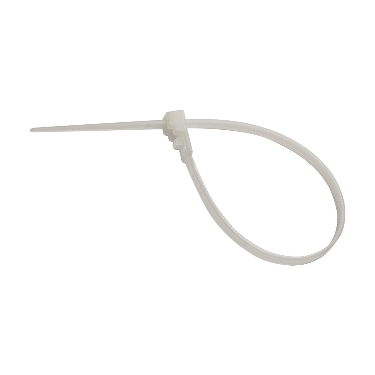 Colier reutilizabil, alb, 200 x 4 x 8 mm, 50 bucati  Strohm