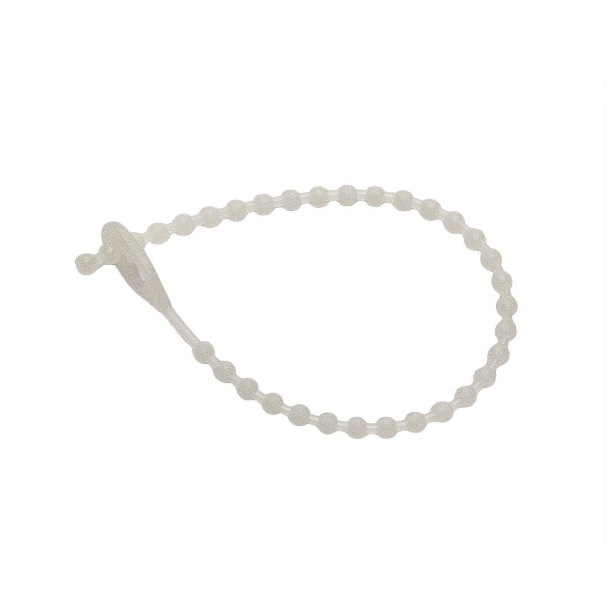 Colier reutilizabil,click, alb, 120 x 3 x 6 mm, 50 bucati  Strohm