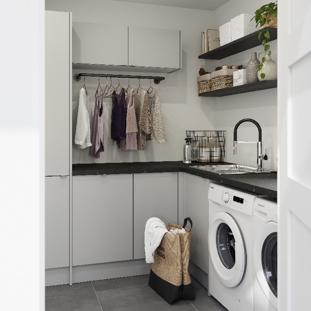 Front usa GOODHOME Balsamita, PAL, 60 x 5.8 cm, gri mat