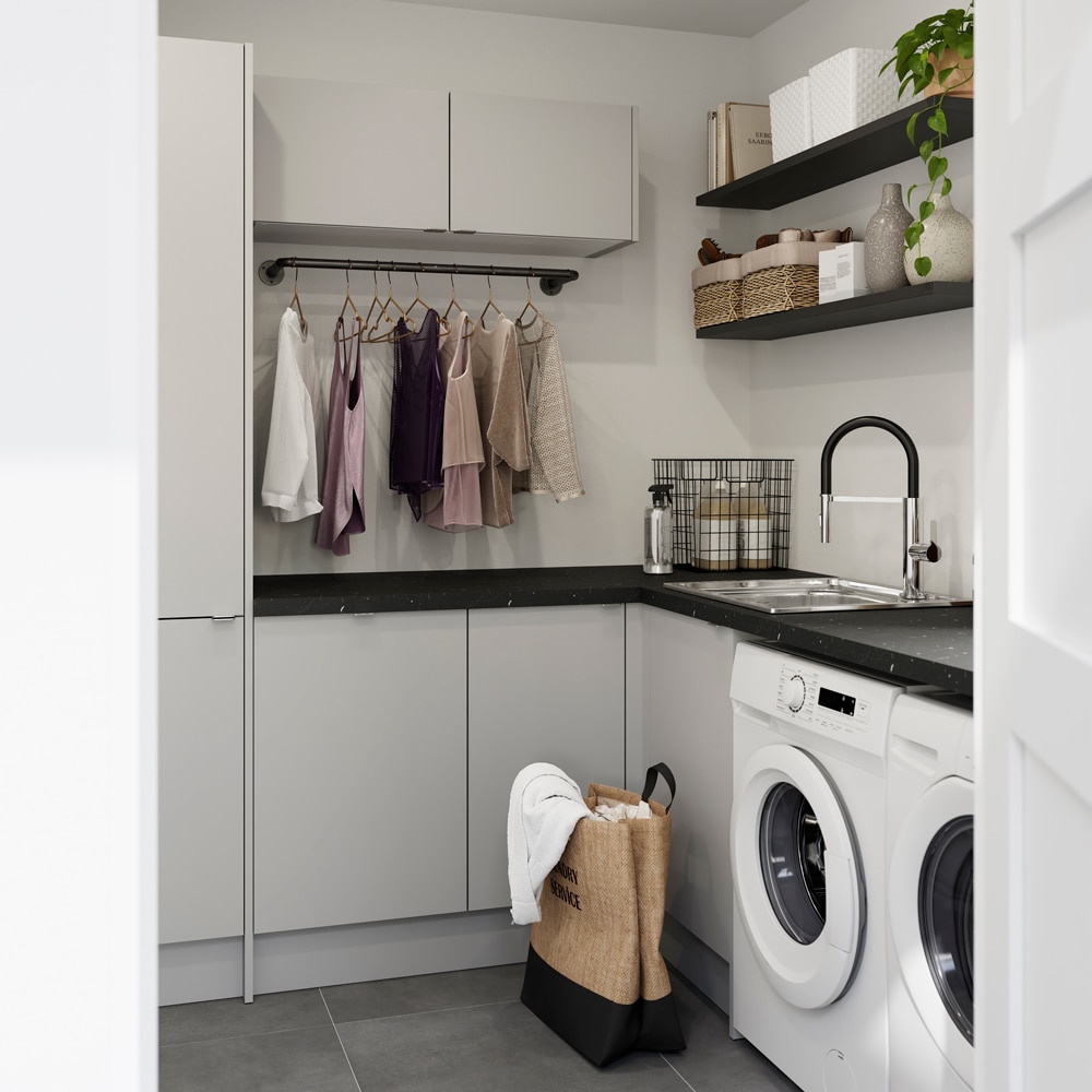 Front usa GOODHOME Balsamita, pal, 49.7 x 71.5 x 1.6 cm, gri