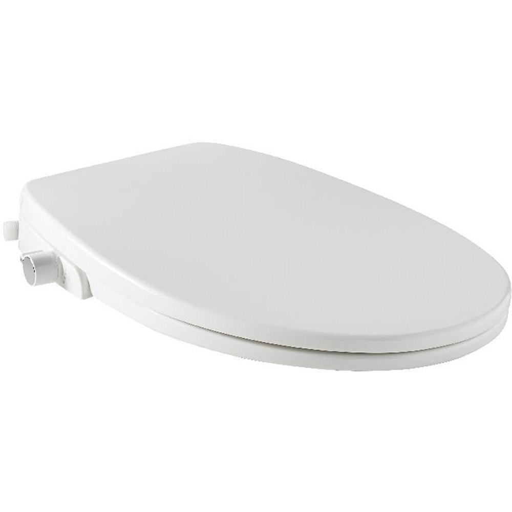 Capac WC japonez cu functie de bideu GOODHOME Timok, inchidere lenta, polipropilena, alb