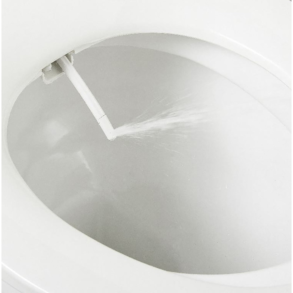 Capac WC japonez cu functie de bideu GOODHOME Timok, inchidere lenta, polipropilena, alb